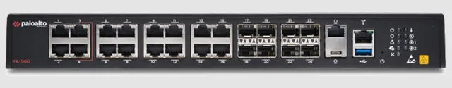 Networks PA-500 Series PA-560 - Säkerhetsfunktion - 24 portar - 10GbE - 1U - molnhanterad - kan monteras i rack