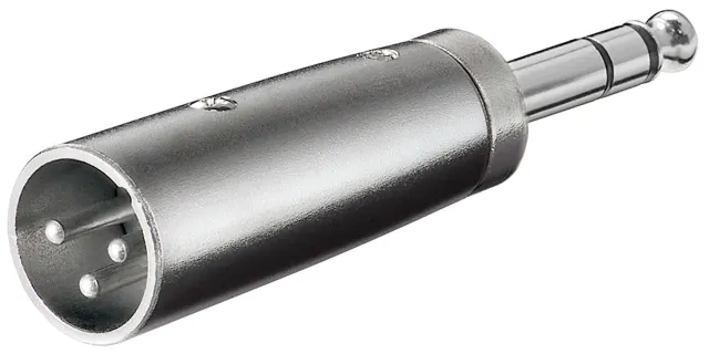 goobay - Audio-adapter - XLR3 kontakt till stereojack kontakt