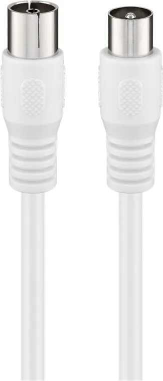 Antennkabel (class A, >85 dB), dubbelskärmad koaxial-plugg > koaxial-plugg (helt skärmad), 2 m