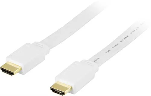 HDMI-kabel - ha-ha - Flat - Vit - 10m