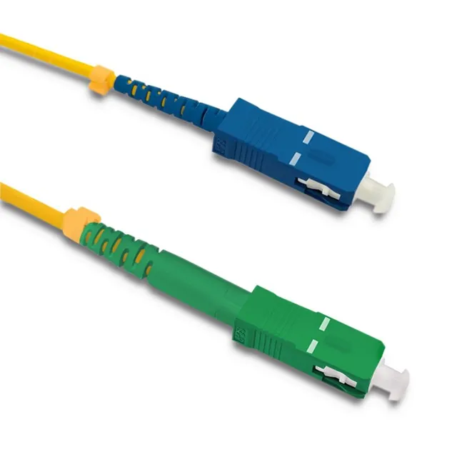 Simplex - Patch-kabel - SC/APC enkelläge (hane) till SC/UPC enkelläge (hane) - 7 m - fiberoptisk - simplex - 9 / 125 mikrometer - G.652D - halogenfri - gul