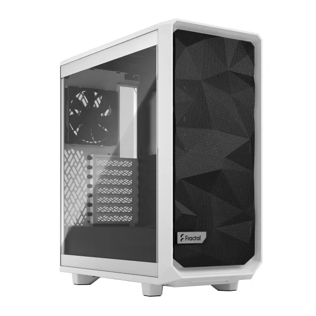 Meshify 2 Compact, ATX, White TG - Vit