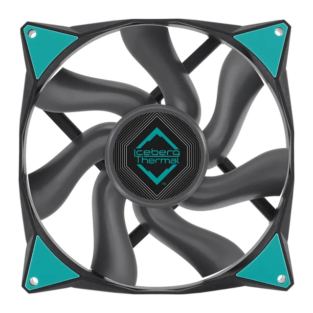 Fläkt 140 mm Iceberg Thermal IceGALE Xtra - Svart