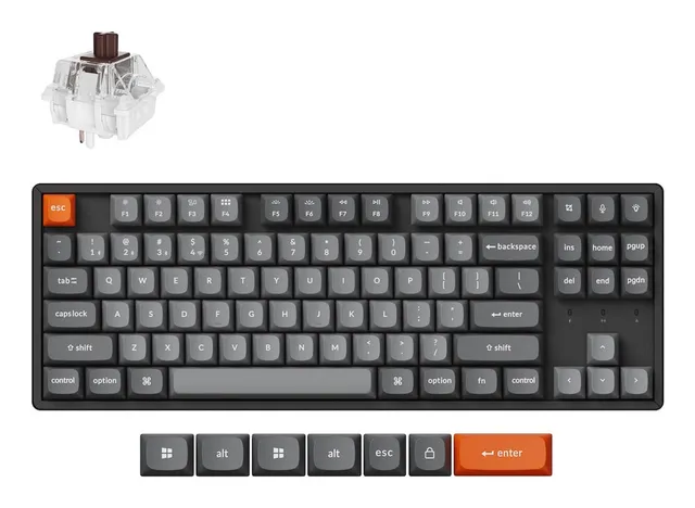 K8 MAX Wireless Tri-Mode Hot Swap QMK/VIA Keychron Super Brown