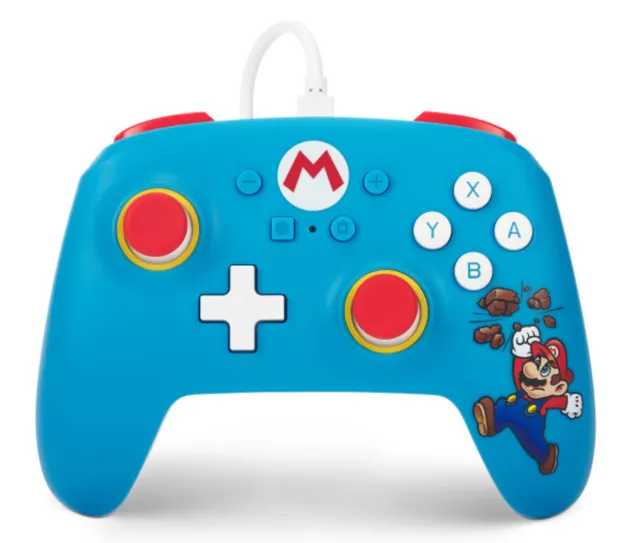 trådbunden handkontroll för Nintendo Switch - Mario blockkrossare - Wired Controller - Nintendo Switch