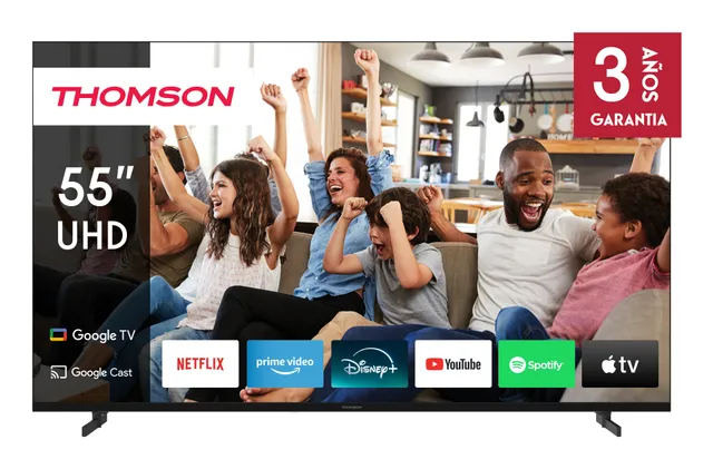 55" UHD Google TV 55UG4S14, svart