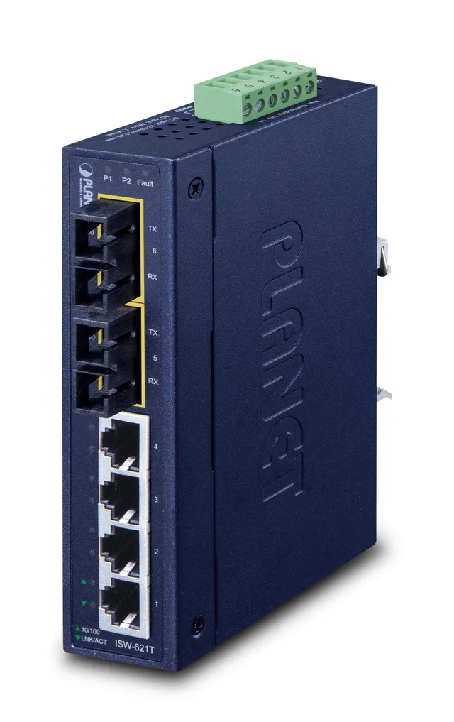 4+2 100FX Port Multi-mode Industrial Ethern
