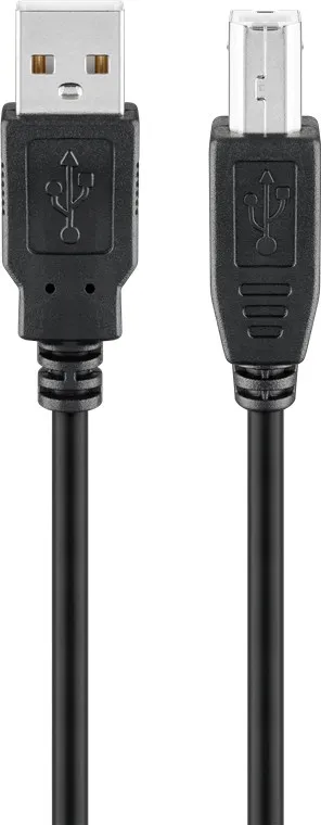 USB-B-kabel Svart 5 m