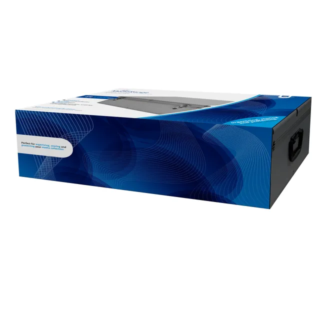 BOX78, Boxfodral, 1000 diskar, Silver, Fleece, Plast, Trä, 120 mm, Gjuten aluminium