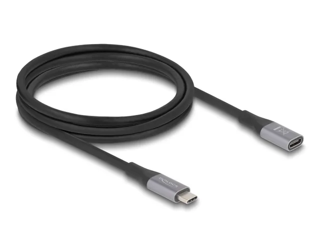USB 40 Gbps Förlängningskabel USB-C Hona-Hane PD3.1 240W 2 m Metall