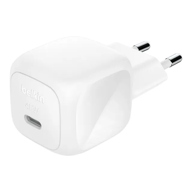 Väggladdare GaN USB-C 45W, Vit