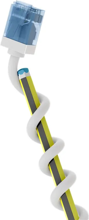 - Patch-kabel - RJ-45 (hane) till RJ-45 (ha
