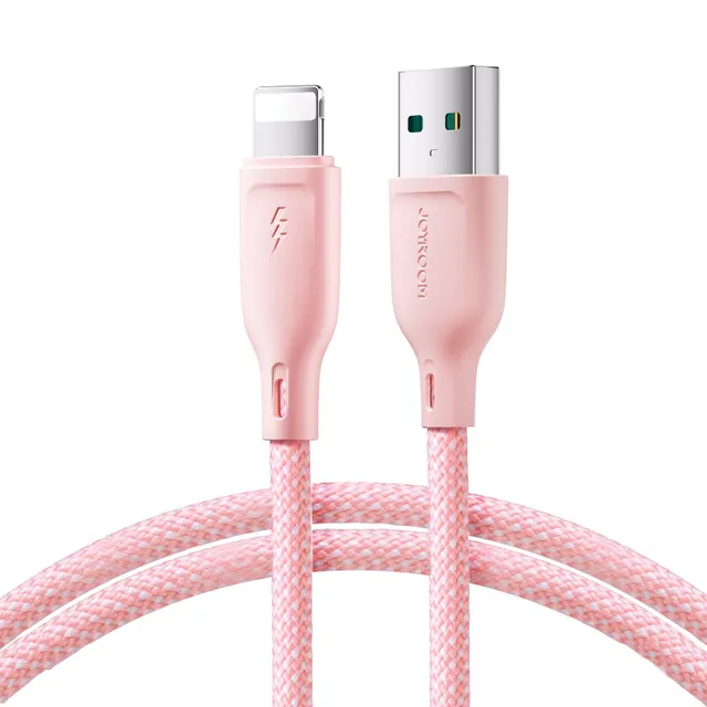 Multi-Color Series S-A34 USB-A / Lightning 3A cable 1m - pink