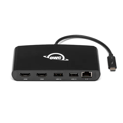 5 Port Thunderbolt 3 min-Dock 2 x HDMI features 2 x HDMI 4K60 USB 3 USB 2