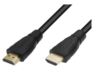 Basic - Hög hastighet - HDMI-kabel med Ethernet - HDMI hane till HDMI hane - 2 m - svart - 4K60Hz stöd, 2160p stöd 60Hz (HDMI)