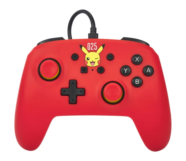 trådbunden handkontroll för Nintendo Switch - Skrattande Pikachu - Wired Controller - Nintendo Switch