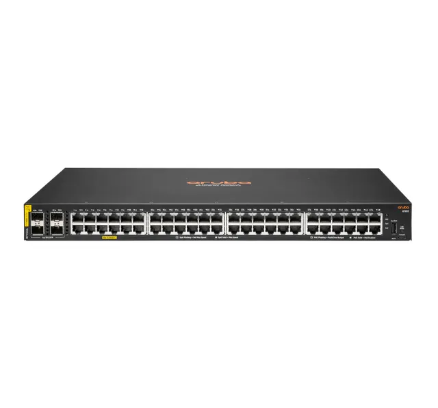 HPE Aruba Networking CX 6100 48G Class4 PoE 4SFP+ 740W Switch - Switch - L3 - Administrerad - 48 x 10/100/1000 (PoE+) + 4 x 1 gigabit/10 gigabit SFP+
