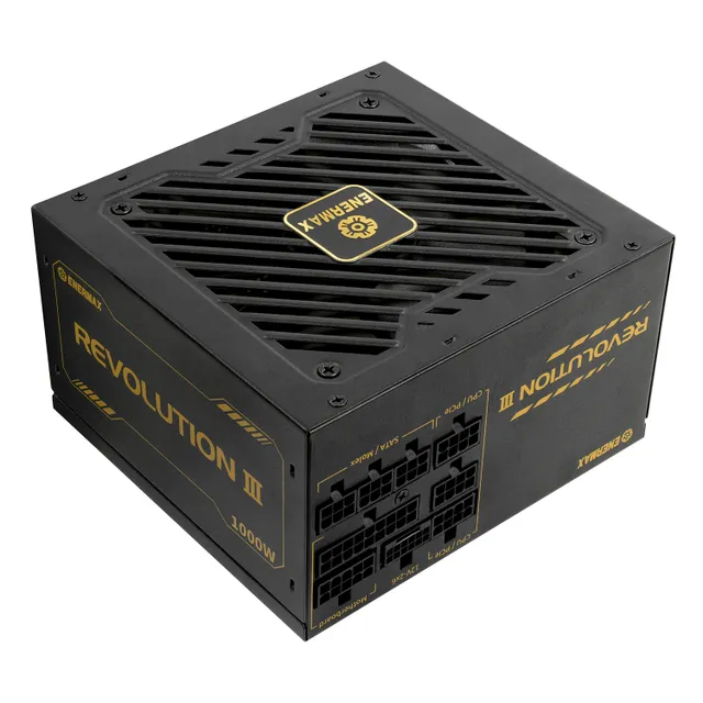 REVOLUTION III Strömförsörjning - 1000 Watt - 120 mm - ATX 3.1 - 80 Plus Gold certificate