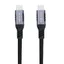 1m USB3.2 Gen2 SuperSpeed USB 10Gbps USB-C till C nylonflätad kabel med Power Delivery 100W, 4K60Hz video och Emarker