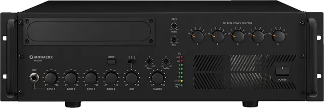 PA-5240, 5.0 kanaler, 240 W, 1%, 80 dB, Klämplintar, AC