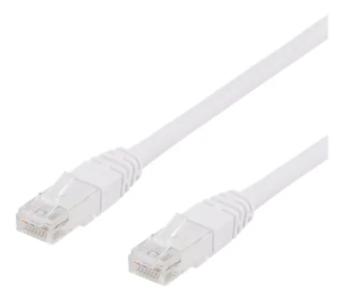 U/UTP Cat6 patch cable, 15m, 250MHz, Delta, LSZH, white