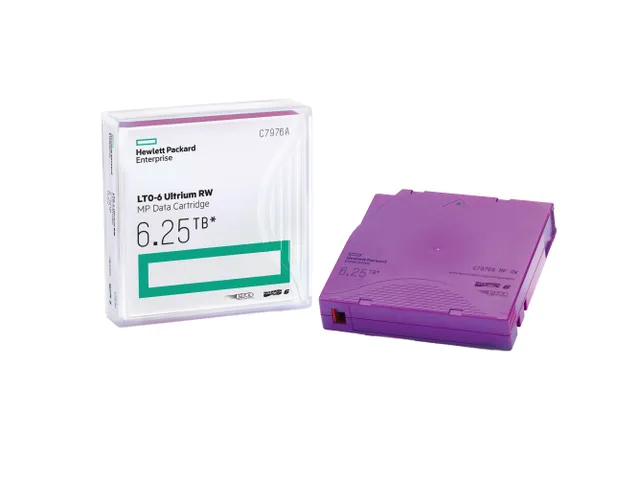 HPE RW Data Cartridge - 20 x LTO Ultrium 6 - 2.5 TB / 6.25 TB - skrivbara etiketter - lila - för StorageWorks SAS Rack-Mount Kit, StoreEver MSL2024, M