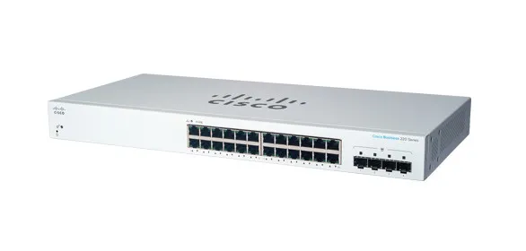 Business 220 Series CBS220-24T-4G - Switch - smart - 24 x 10/100/1000 + 4 x gigabit SFP (upplänk) - rackmonterbar - återanvänd