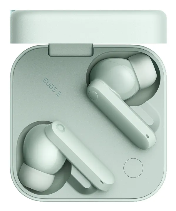 CMF Buds 2 - Trådlösa hörlurar med mikrofon - öronpropp - Bluetooth - aktiv brusreducering - ljusgrön
