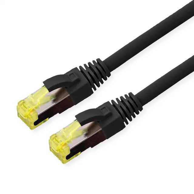patch cable - 10 m - black - Svart - 10m