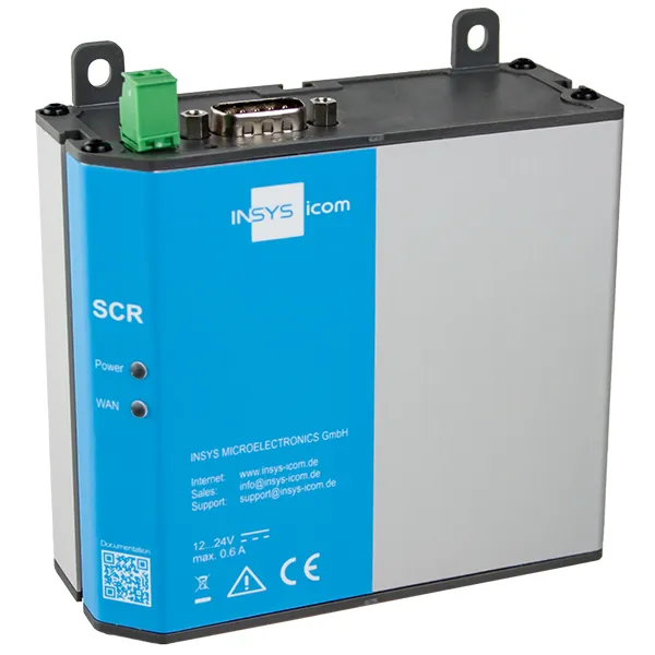 icom SCR-E 200 - Router 2-portsswitch - Modbus - DIN-skenmonterbar, väggmonterbar