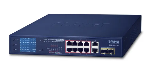 GSD-1222VHP - Switch - ohanterad - 8 x 10/1