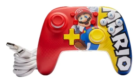 Nano förbättrad trådlös handkontroll för Nintendo Switch - Mario seger