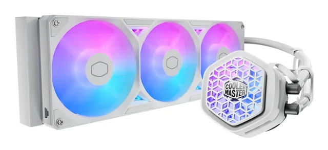 CoolerMaster MasterLiquid 360 ATMOS II VRM FAN, 3x120mm fläktar ARGB - Vit