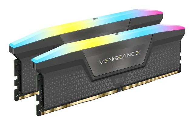 Vengeance RGB DDR5-6000 - 96GB - CL36 - Dual Channel (2 pcs) - AMD EXPO & Intel XMP - Grå med RGB