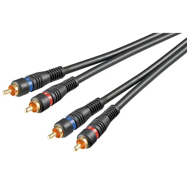 RCA Stereo Cable - Shielded - 2m