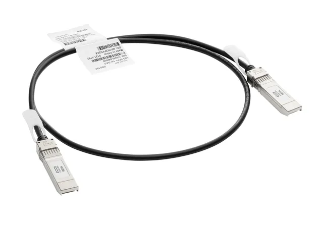 HPE Aruba Direct Attach Copper Cable - 10GBase direktkopplingskabel - SFP+ till SFP+ - 1 m - för HPE Aruba 2540 48, 2930F 24, 2930M 24, 6200F 12, 6200