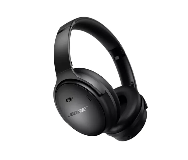 QuietComfort SC - Hörlurar med mikrofon - fullstorlek - Bluetooth - trådlös, kabelansluten - aktiv brusradering - 2,5 mm kontakt - ljudisolerande - svart