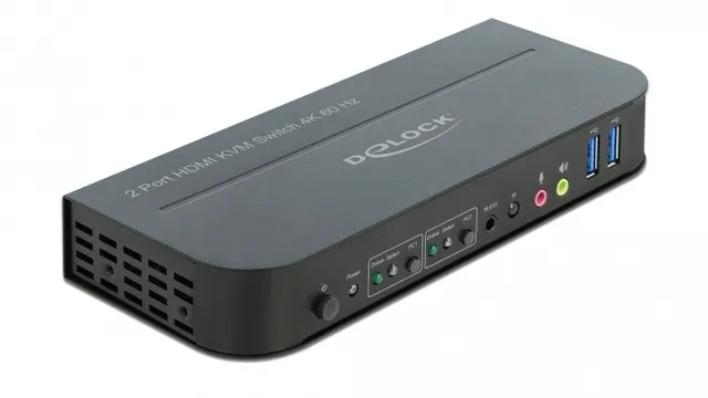 HDMI KVM Switch 4K 60 Hz with USB 3.0 and Audio