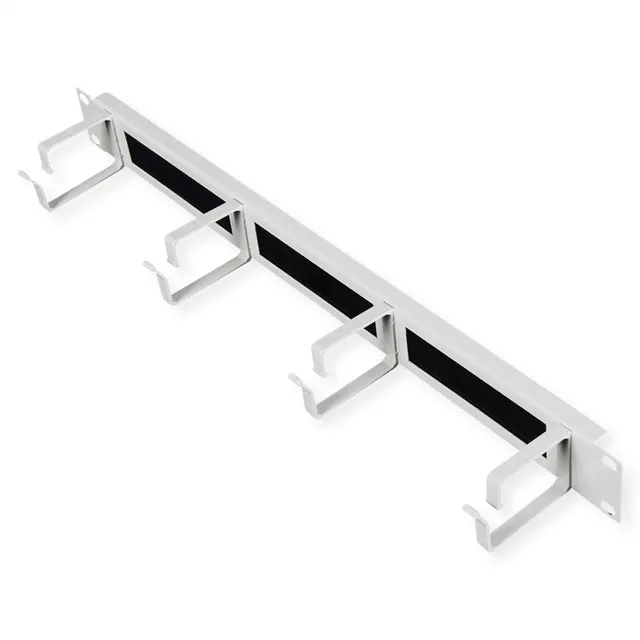 - patch panel - 44 x 60 mm with brush strip - 1U