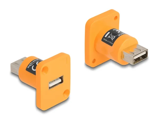 - USB-adapter (hona) D-Typ till USB (hona) D-Typ - up to 480 Mbps - orange