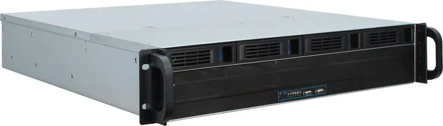 IPC 2U-2404L - Chassi - Server (Rack) - Svart
