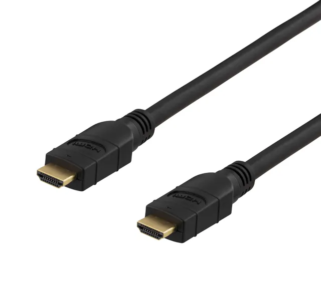 HDMI-kabel, aktiv, 4K@60Hz, 10 meter - Svart
