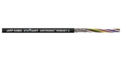 Lapp ROBUST C, 100 m, 0,34 mm², svart, koppar, termoplastisk elastomer (TPE), 23,6 kg/km
