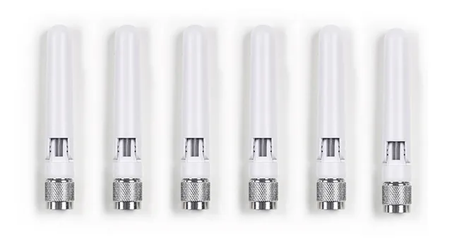 Meraki - Antenn - dipol - Wi-Fi - 3 dBi (för 2,4 GHz), 5,7 dBi (för 5 GHz) - rundstrålande - inomhus (paket om 6) - för Cisco Meraki MR53E