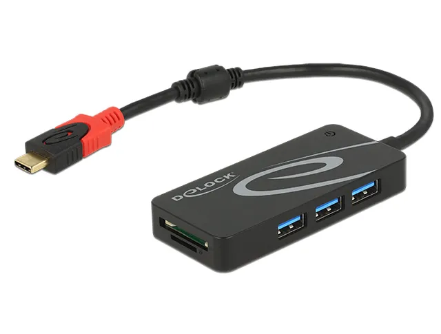 - Hubb - 3 x USB 3.1 Gen 1 - skrivbordsmode
