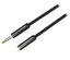 Audiokabel 3,5mm ha-ho 4-pin Svart 0,5m