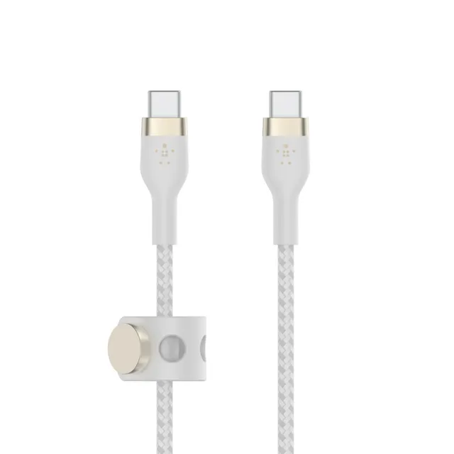 PRO Flex USB-C till USB-C Kabel - 2m - Vit