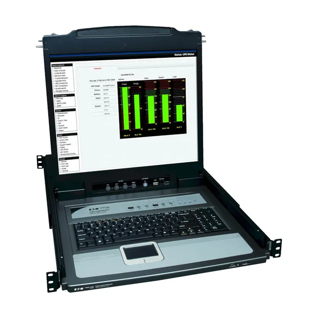 19" Tripp Lite 16-Port Rack Console KVM Switch 19" LCD PS2/USB Cables 1U - KVM console - 19"