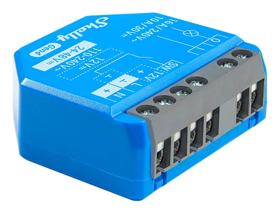 1 Gen4 smart switch 1-kanal torrkontakt för belysning och apparater