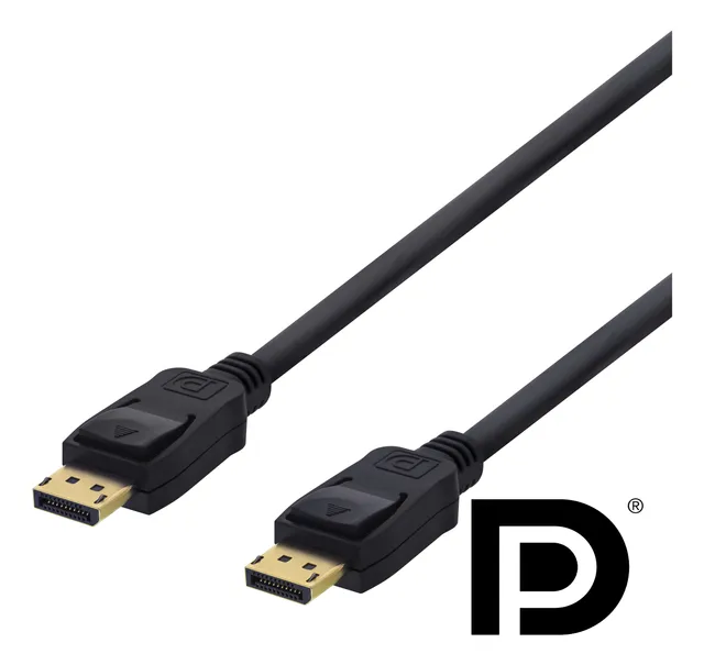 DisplayPort 1.2 ha-ha Svart 2m 4K
